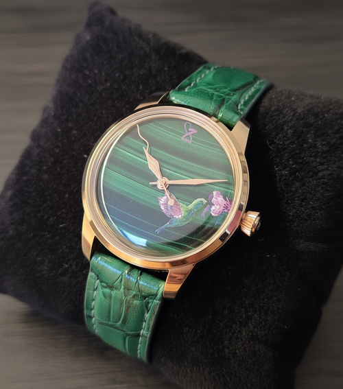 Verbeterde kolibrie foto met originele wijzers